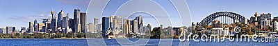 Sy CBD Day pan from cremorne point Stock Photo