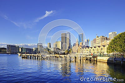 Sydney Australia Circular Quay and The Rocks Stock Photo