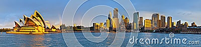 Sydney circular quay extra large panorama Editorial Stock Photo