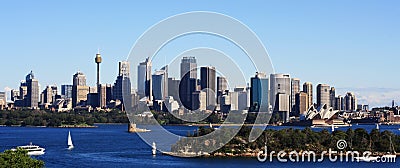 Sydney City View Editorial Stock Photo