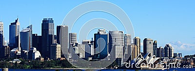 Sydney City View Editorial Stock Photo