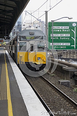 Sydney Electric Train Stock Photo