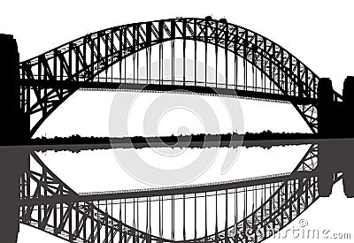 Sydney Harbour Bridge Vector Illustration