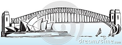 Sydney harbour bridge Editorial Stock Photo