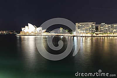 Sydney Harbour with Opera House and Bridge Editorial Stock Photo