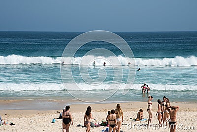 Bodyboarding Bondi Editorial Stock Photo