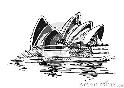 Sydney Opera House Vector Illustration