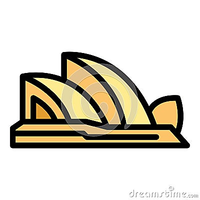 Sydney opera house icon vector flat Vector Illustration