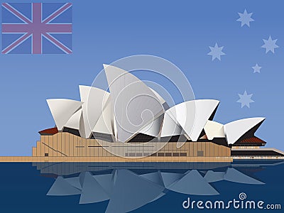 Sydney Opera House Vector Illustration