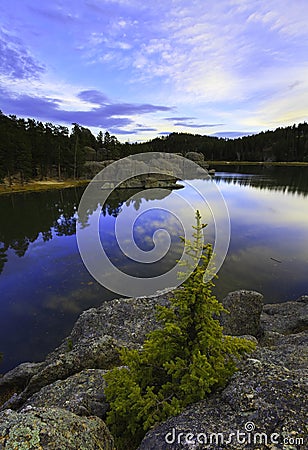 Sylvan lake Stock Photo