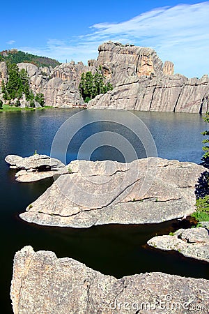 Sylvan Lake - South Dakota Stock Photo