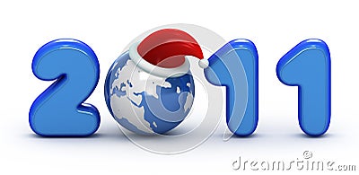 Symbol of 2011 year Stock Photo