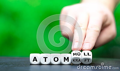 Symbol against nuclear power. Stock Photo