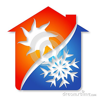 Symbol the air conditioner Vector Illustration