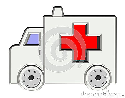 Symbol Ambulance, care Stock Photo