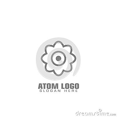 Symbol for an atom Vector Illustration