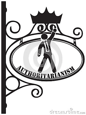 Symbol of Authoritarianism Vector Illustration