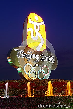 Symbol of beijing 2008 olympic games Editorial Stock Photo