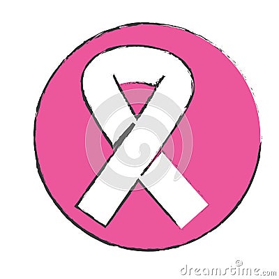 symbol breast cancer ribon signal Stock Photo