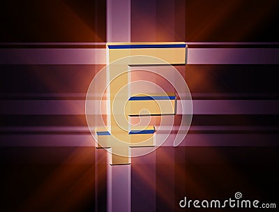 Symbol currency franc Stock Photo