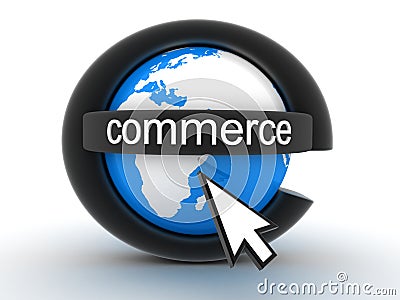 Symbol e-commerce Stock Photo