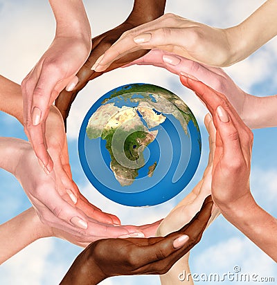 Symbol of the Earth globe Stock Photo