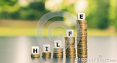 Symbol for financial help during the corona crisis. Stock Photo