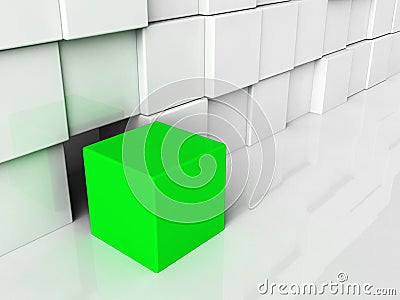 Symbol of individualism, business leader Stock Photo