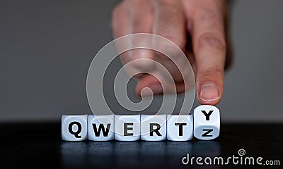 Symbol for the keyboard layout. Stock Photo