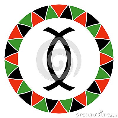 Kwanzaa Principle of Cooperative Economics Vector Illustration