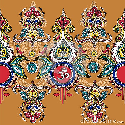 Symbol lord shiva om.pattern Vector Illustration