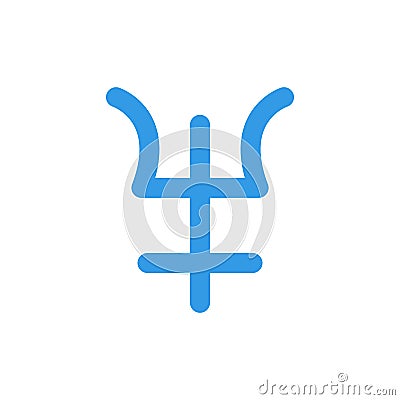 Symbol Neptune icon. Simple color vector elements of esoteric icons for ui and ux, website or mobile application Stock Photo