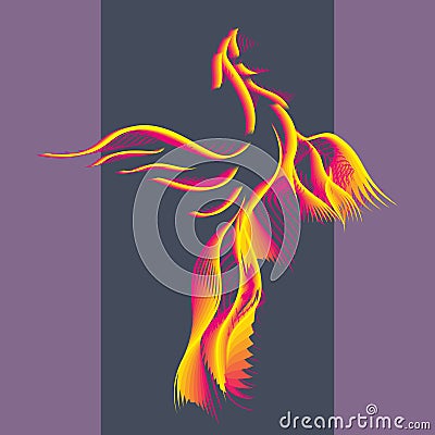 Symbol Phoenix bird Cartoon Illustration