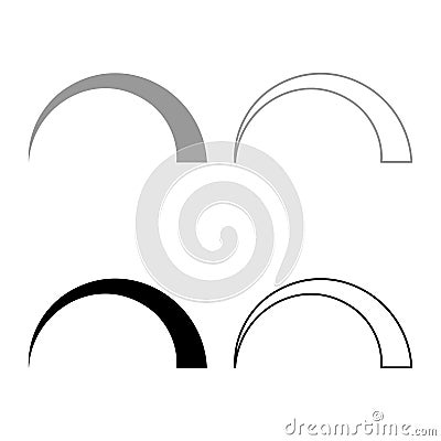 Symbol regulation handle variation value regulating sign regulate level concept tuning set icon grey black color vector Vector Illustration