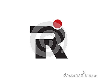 r letter people logo Vector Illustration