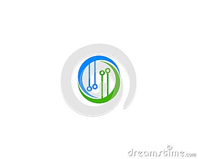 World tech logo Vector Illustration