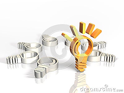 Symbol that represents the best strategy Stock Photo