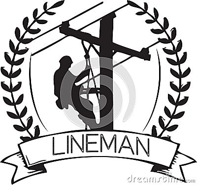 Symbol for specialty Lineman Vector Illustration