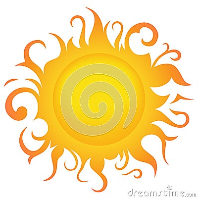 Symbol sun Vector Illustration