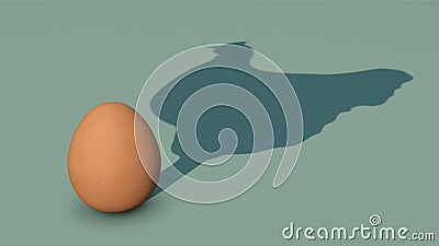 Chicken or egg - Which came first? Stock Photo