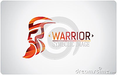 Symbolic picture man`s face Vector Illustration