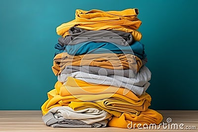 The symbolism of washing and cleanliness portrayed in the image of dirty laundry Stock Photo