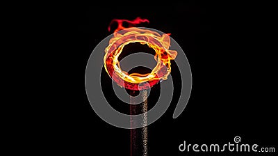 Symbolizing innovation and deep learning, the PyTorch machine learning library represents the torch. Stock Photo