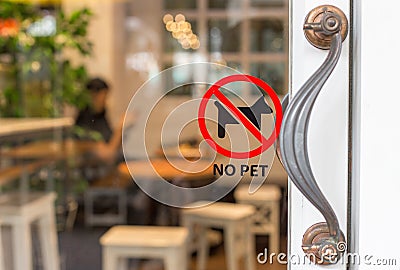 Symbols of No pets Stock Photo