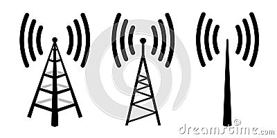 Radio antenna Vector Illustration