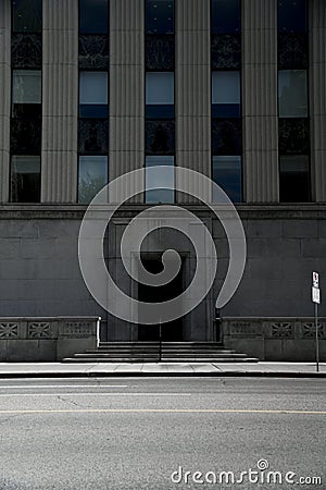 Symetry shot of the Canada bank Editorial Stock Photo