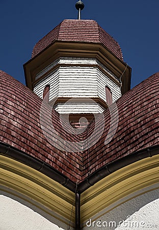 Symmetric dome roof Stock Photo