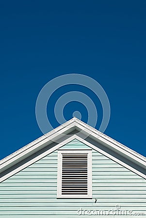 Symmetric roof gable Stock Photo