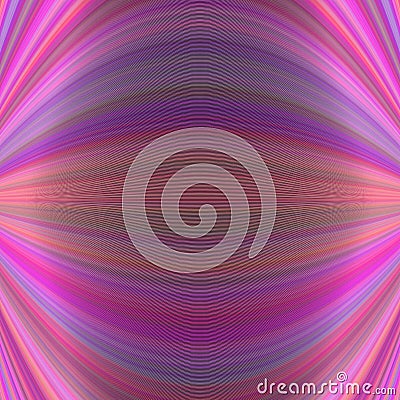 Symmetrical abstract dynamic background from thin curved lines - vector illustration Vector Illustration