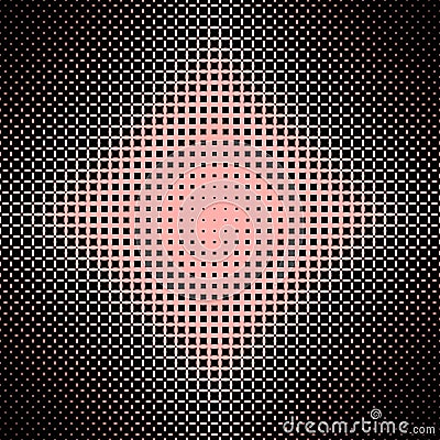 Symmetrical halftone ellipse grid pattern background - vector graphic from ellipses in varying sizes Vector Illustration